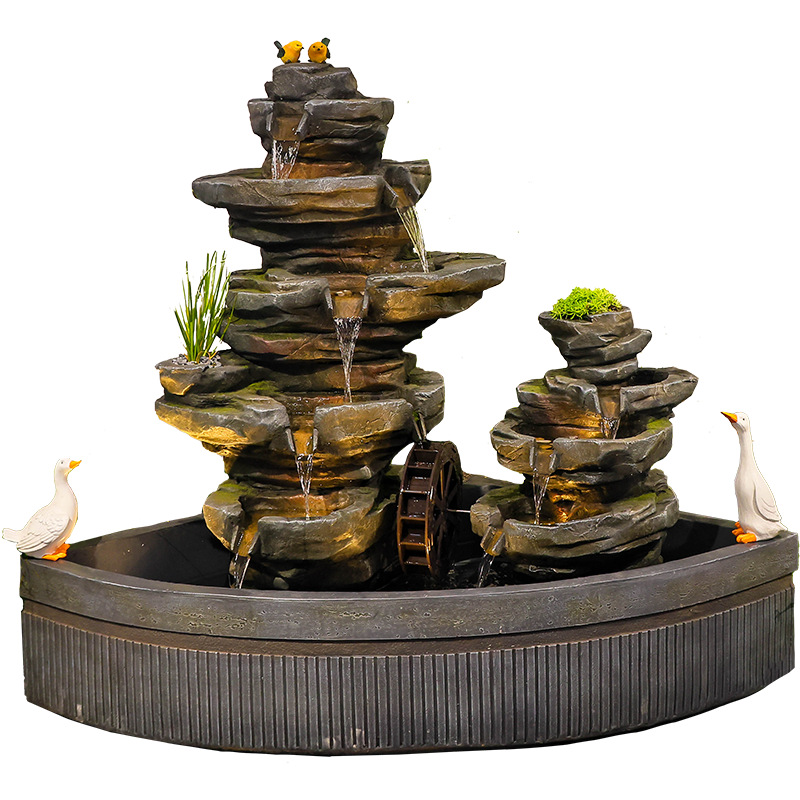 Bonsai Garden With Pond - Garden fish pond water landscaping, balcony