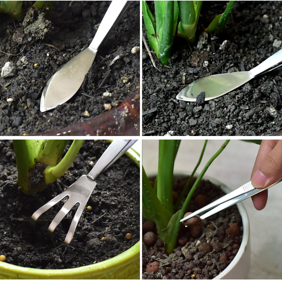 2-in-1 304 Stainless Steel Pro - đánh giá và giá Bonsai Garden Rake