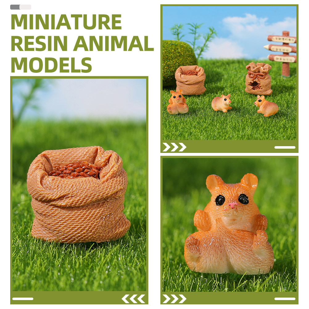 1Set Cute Resin Mini Rat Ornam - đánh giá và giá Bonsai Garden With Pond
