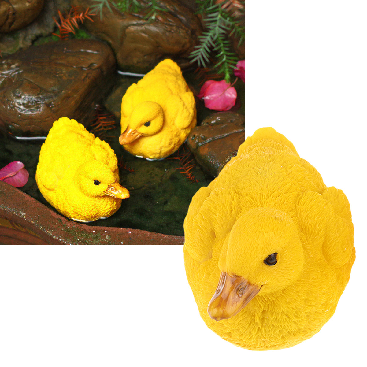 1Pair Yellow Duck Decoration R - đánh giá và giá Bonsai Garden With Pond