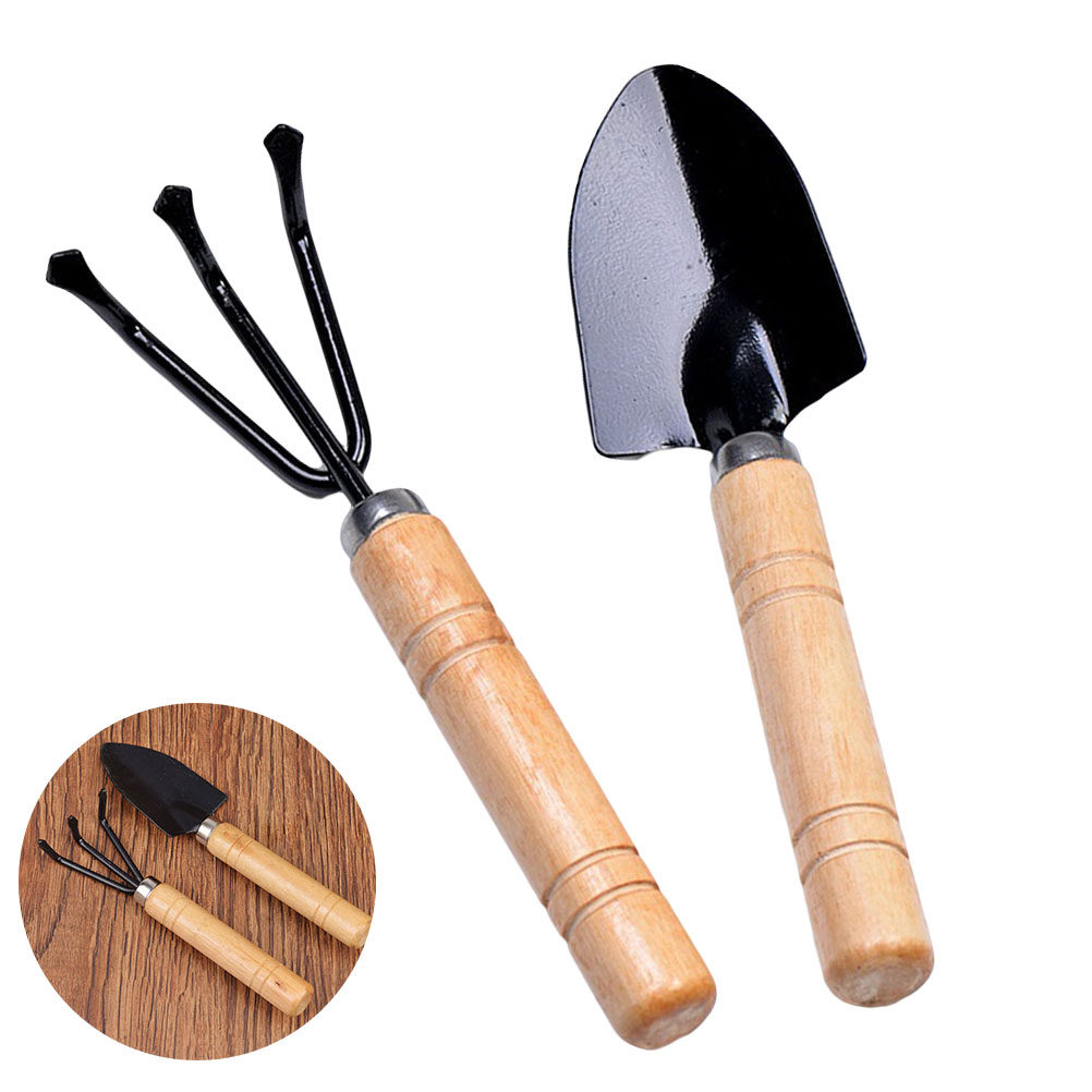 2Pcs Garden Tools Kit Mini Woo - đánh giá và giá Bonsai Garden Rake
