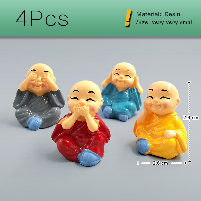 4pcs Chinese Kongfu Monk Minia - đánh giá và giá Japan Bonsai Garden