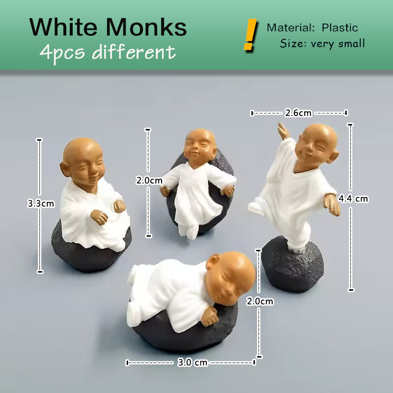 4pcs Chinese Kongfu Monk Minia - đánh giá và giá Japan Bonsai Garden