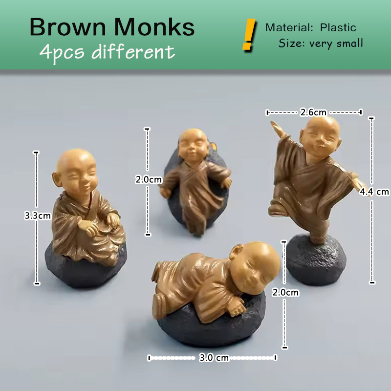 4pcs Chinese Kongfu Monk Minia - đánh giá và giá Japan Bonsai Garden