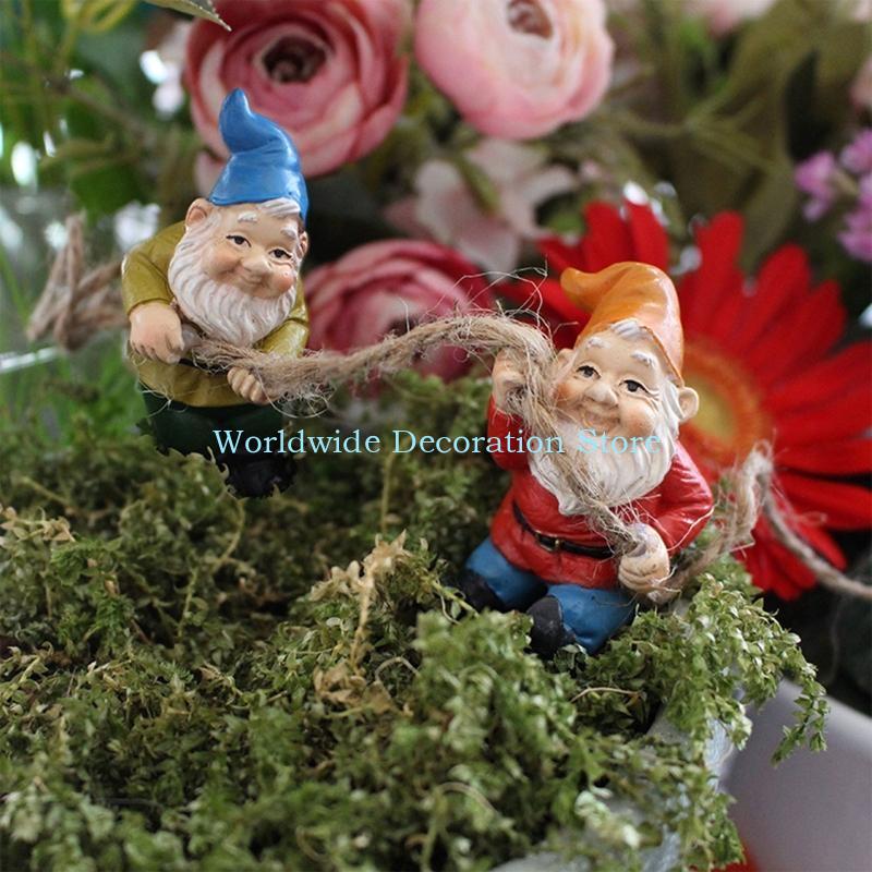 Q39B 4PCS Dwarf Resin Figurine - đánh giá và giá Bonsai Garden With Pond