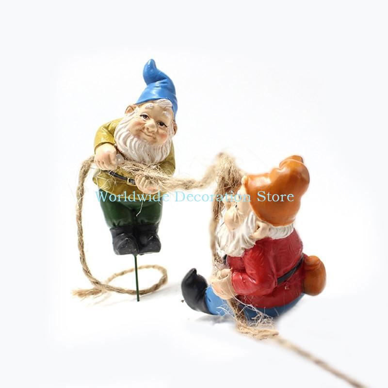 Q39B 4PCS Dwarf Resin Figurine - đánh giá và giá Bonsai Garden With Pond