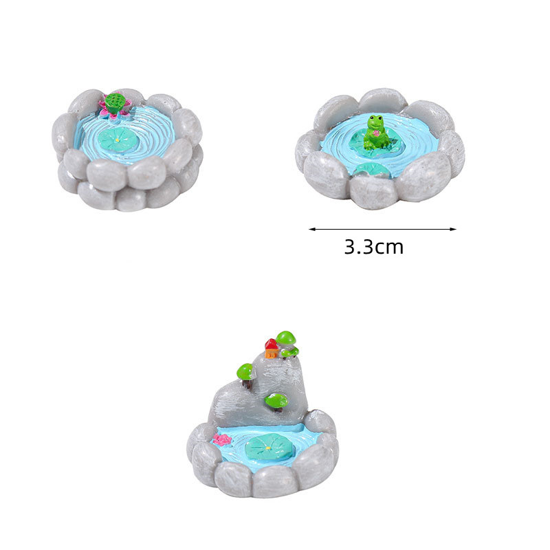 3pc Artificial Pool Model Pond - đánh giá và giá Bonsai Garden With Pond