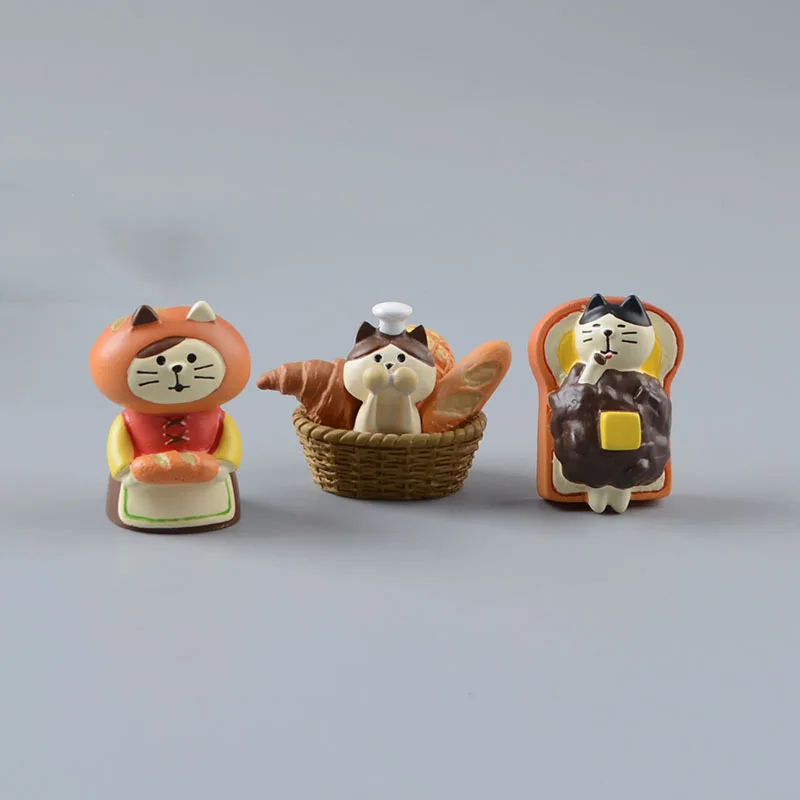 Zakka Style Cartoon Cat Bread  - đánh giá và giá Japan Bonsai Garden