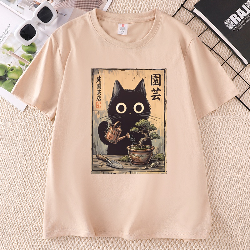 Bonsai Black Cat T-Shirt  Japa - đánh giá và giá Bonsai Garden China