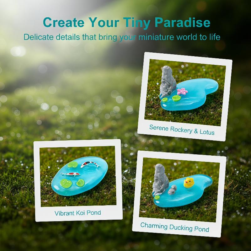 Mini Resin Pond Ornaments With - đánh giá và giá Bonsai Koi Garden