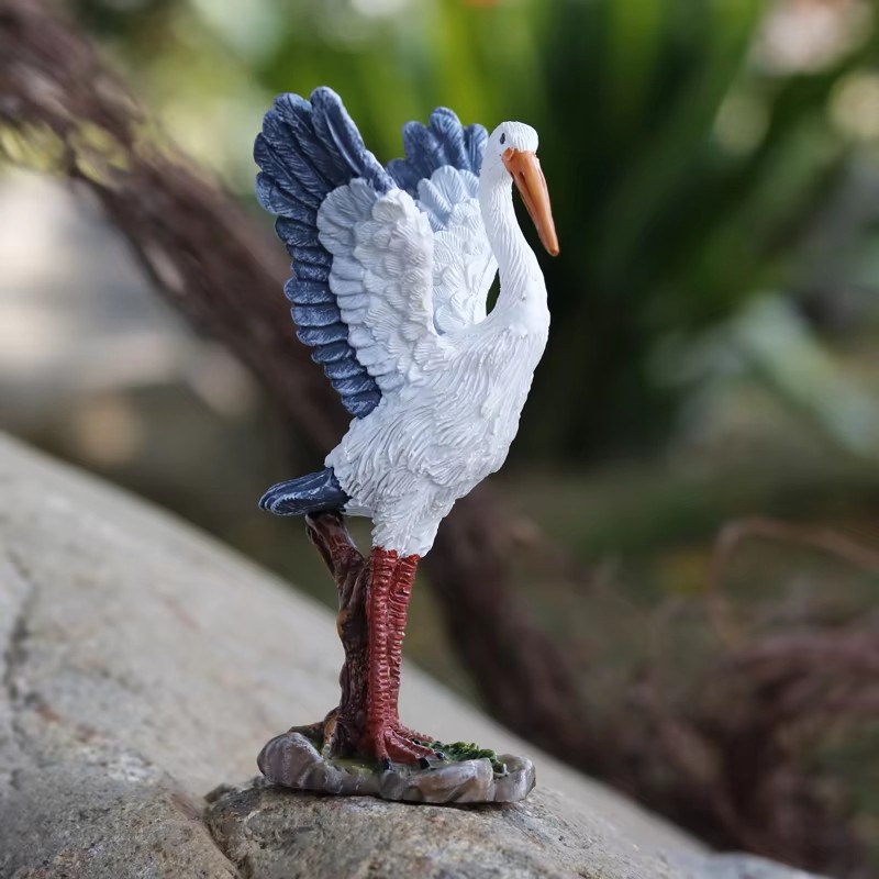 Mini Cute Egret Crane Resin St - đánh giá và giá Bonsai Garden With Pond