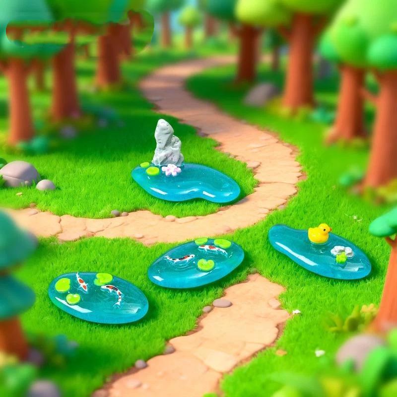 【S】Mini Resin Pond Ornaments W - đánh giá và giá Bonsai Koi Garden