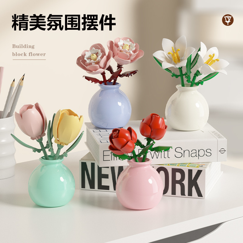 DIY MOC Flowers Bouquet Rose S - đánh giá và giá Bonsai Garden Experts