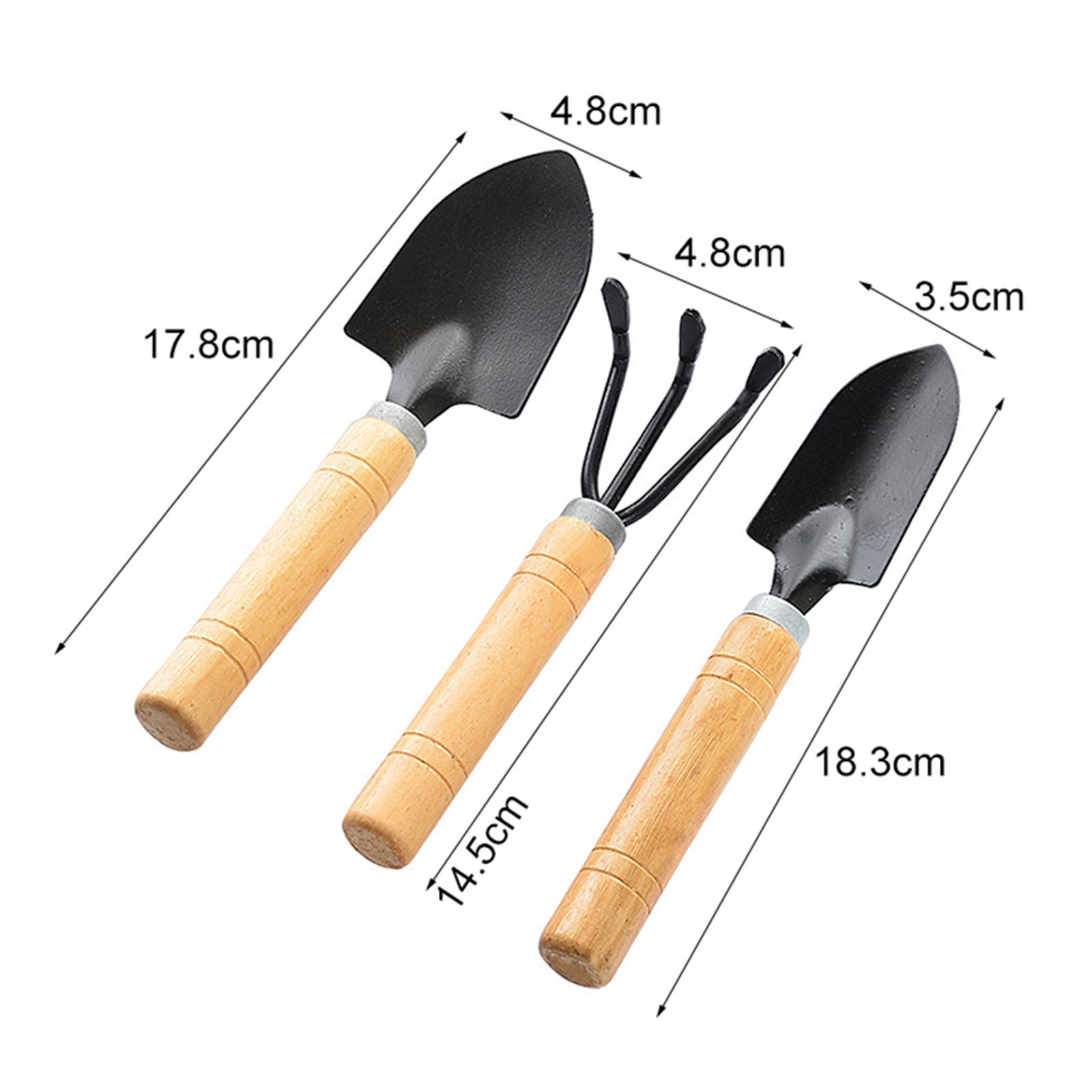 3-Piece Mini Garden Tools Set, - đánh giá và giá Bonsai Garden Rake