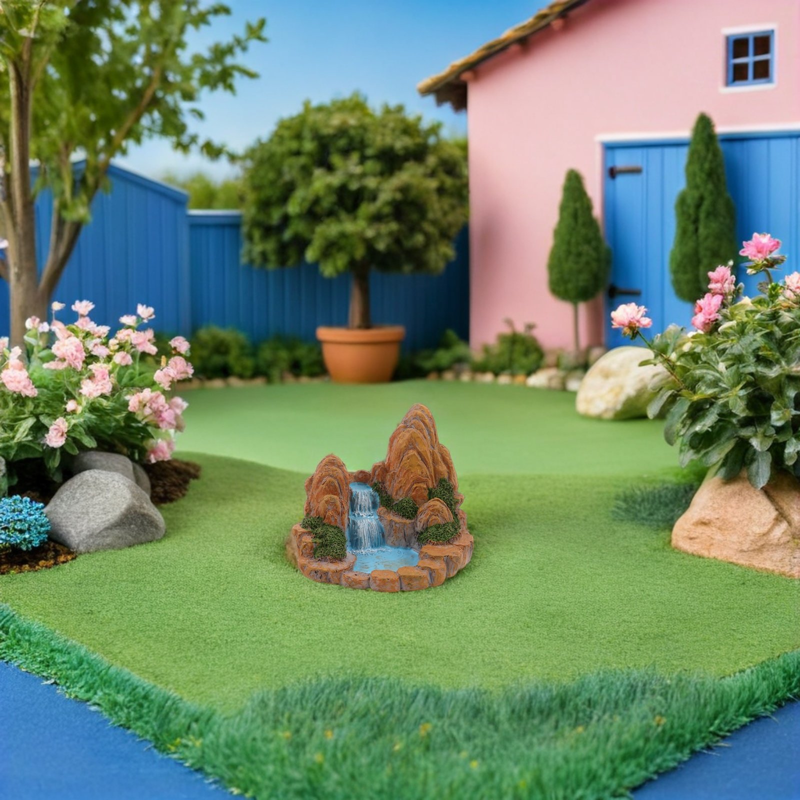 2Pcs Miniature Rockery Pond Fi - đánh giá và giá Bonsai Garden With Pond