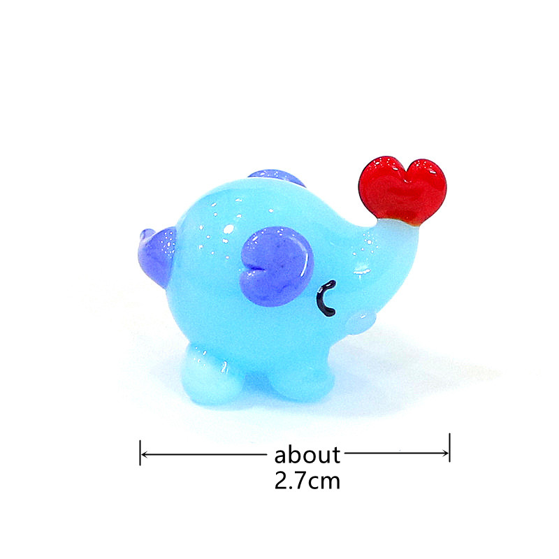 Cute Mini Glass Elephant Figur - đánh giá và giá Japan Bonsai Garden